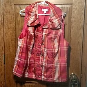 Plaid vest